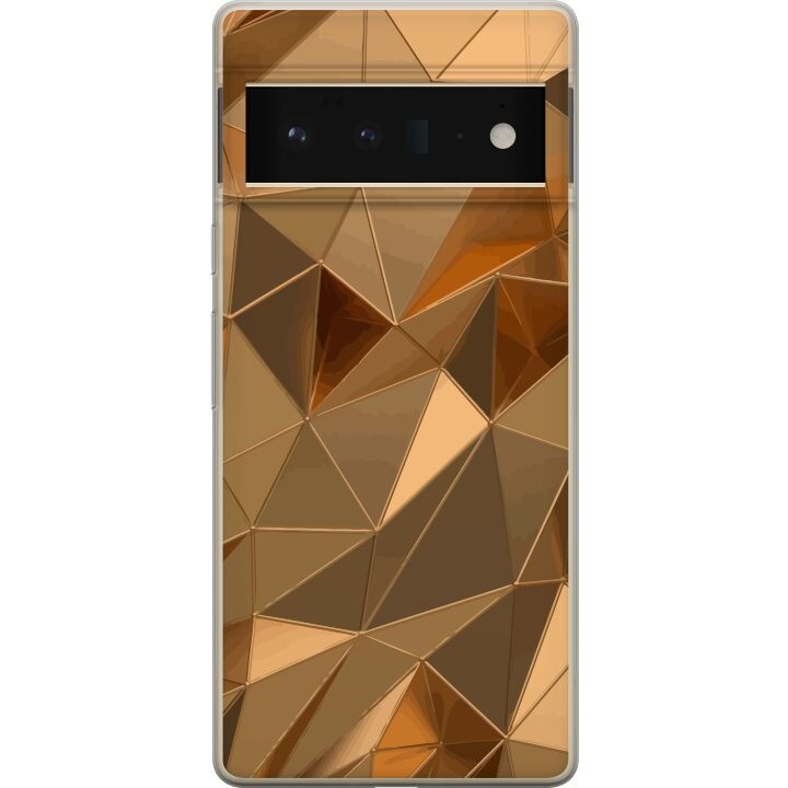 Mobile case for Google Pixel 6 Pro with 3D Gold design in the group SMARTPHONE & TABLETS / Phone cases / Google at TP E-commerce Nordic AB (A52184)