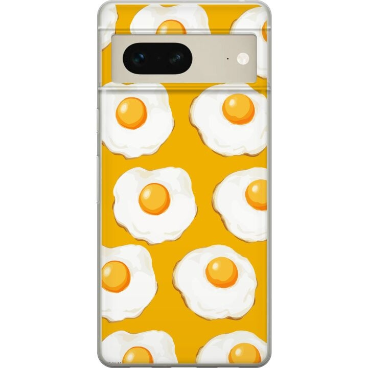 Mobile case for Google Pixel 7 with Fried egg design in the group SMARTPHONE & TABLETS / Phone cases / Google at TP E-commerce Nordic AB (A52189)