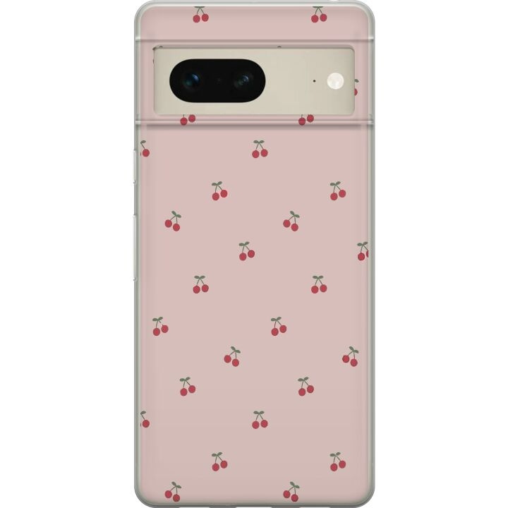 Mobile case for Google Pixel 7 with Cherry design in the group SMARTPHONE & TABLETS / Phone cases / Google at TP E-commerce Nordic AB (A52194)