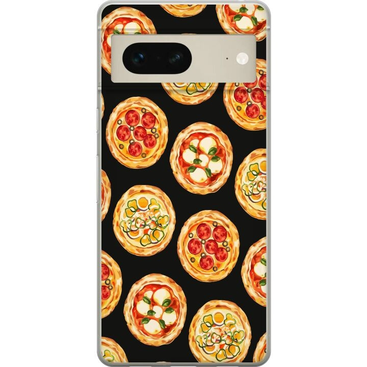 Mobile case for Google Pixel 7 with Pizza design in the group SMARTPHONE & TABLETS / Phone cases / Google at TP E-commerce Nordic AB (A52200)