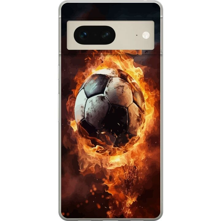 Mobile case for Google Pixel 7 with Football design in the group SMARTPHONE & TABLETS / Phone cases / Google at TP E-commerce Nordic AB (A52208)