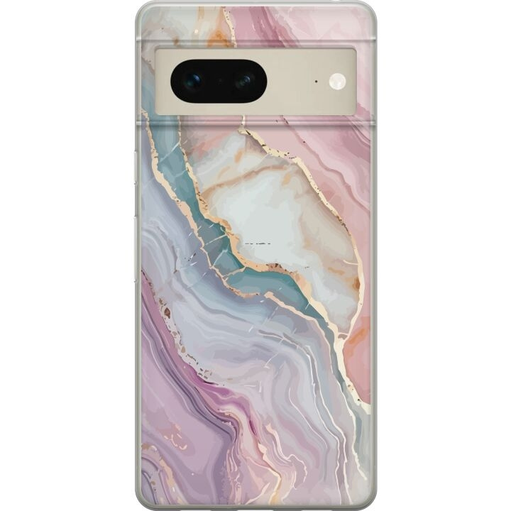 Mobile case for Google Pixel 7 with Marble design in the group SMARTPHONE & TABLETS / Phone cases / Google at TP E-commerce Nordic AB (A52209)