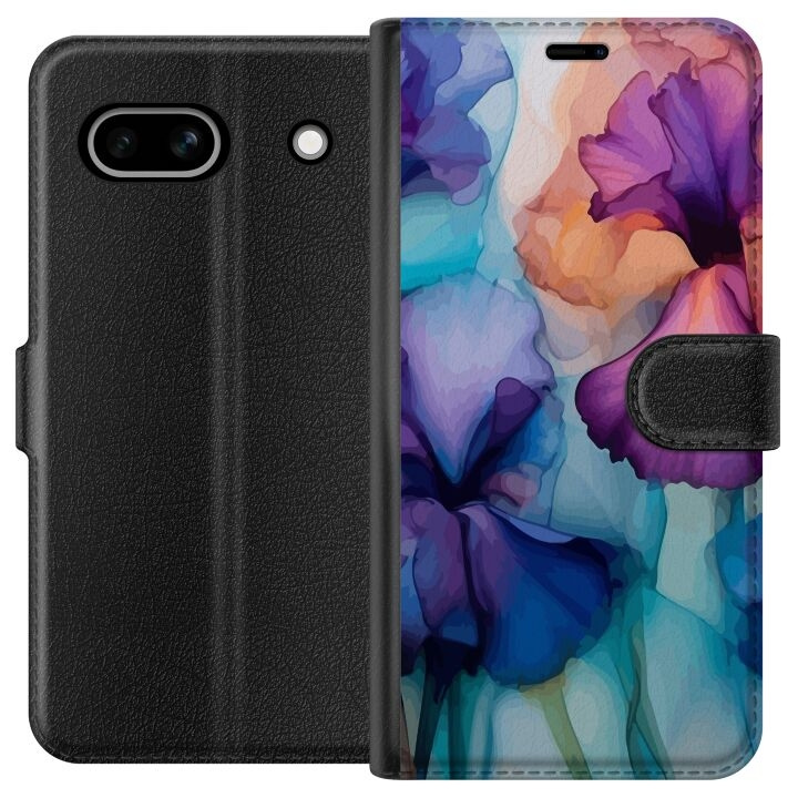 Wallet case for Google Pixel 7a with Magical flowers design in the group SMARTPHONE & TABLETS / Phone cases / Google at TP E-commerce Nordic AB (A52217)