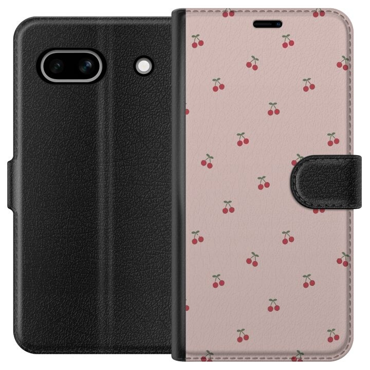 Wallet case for Google Pixel 7a with Cherry design in the group SMARTPHONE & TABLETS / Phone cases / Google at TP E-commerce Nordic AB (A52221)