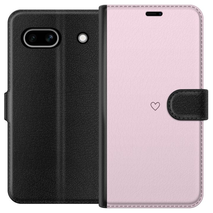 Wallet case for Google Pixel 7a with Heart design in the group SMARTPHONE & TABLETS / Phone cases / Google at TP E-commerce Nordic AB (A52233)