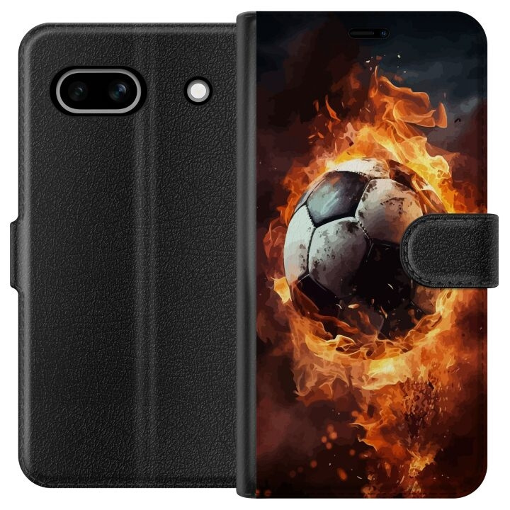 Wallet case for Google Pixel 7a with Football design in the group SMARTPHONE & TABLETS / Phone cases / Google at TP E-commerce Nordic AB (A52235)