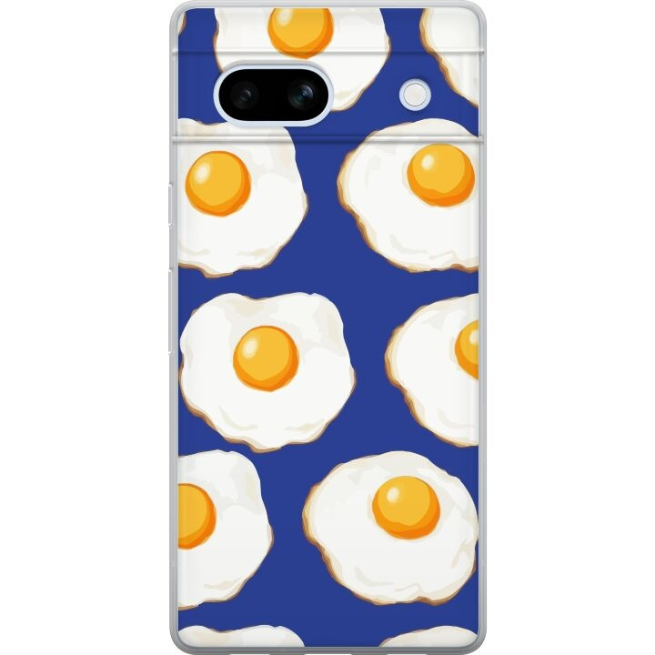 Mobile case for Google Pixel 7a with Fried eggs design in the group SMARTPHONE & TABLETS / Phone cases / Google at TP E-commerce Nordic AB (A52247)