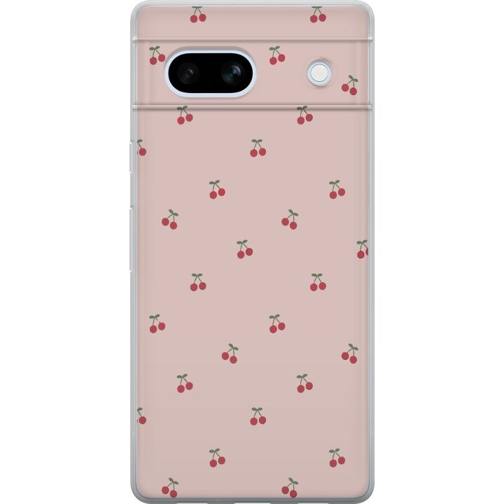 Mobile case for Google Pixel 7a with Cherry design in the group SMARTPHONE & TABLETS / Phone cases / Google at TP E-commerce Nordic AB (A52248)