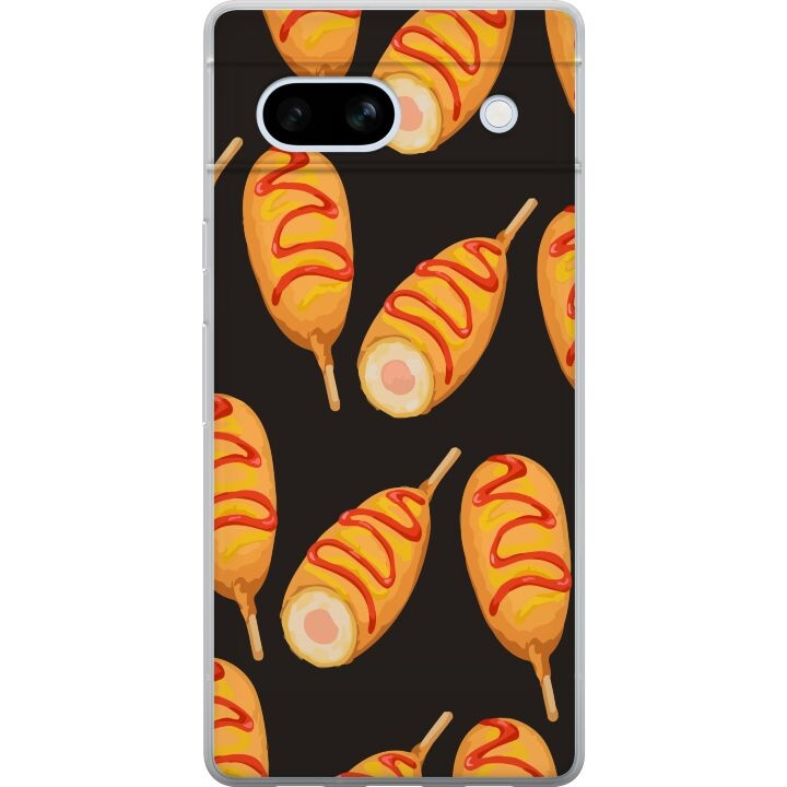 Mobile case for Google Pixel 7a with Chicken drumstick design in the group SMARTPHONE & TABLETS / Phone cases / Google at TP E-commerce Nordic AB (A52250)