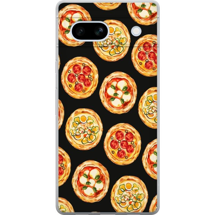 Mobile case for Google Pixel 7a with Pizza design in the group SMARTPHONE & TABLETS / Phone cases / Google at TP E-commerce Nordic AB (A52254)