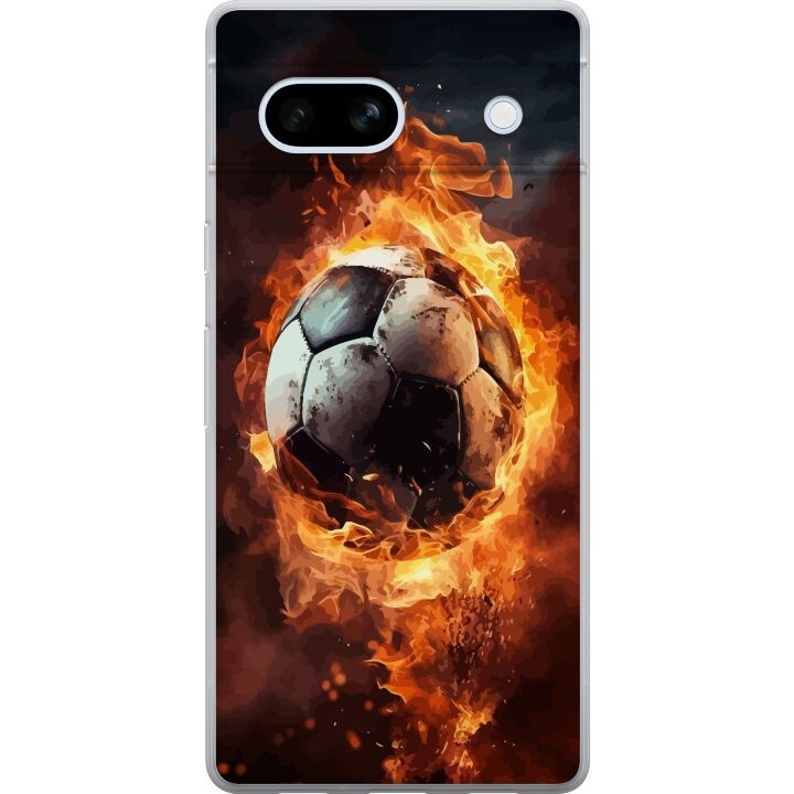 Mobile case for Google Pixel 7a with Football design in the group SMARTPHONE & TABLETS / Phone cases / Google at TP E-commerce Nordic AB (A52262)