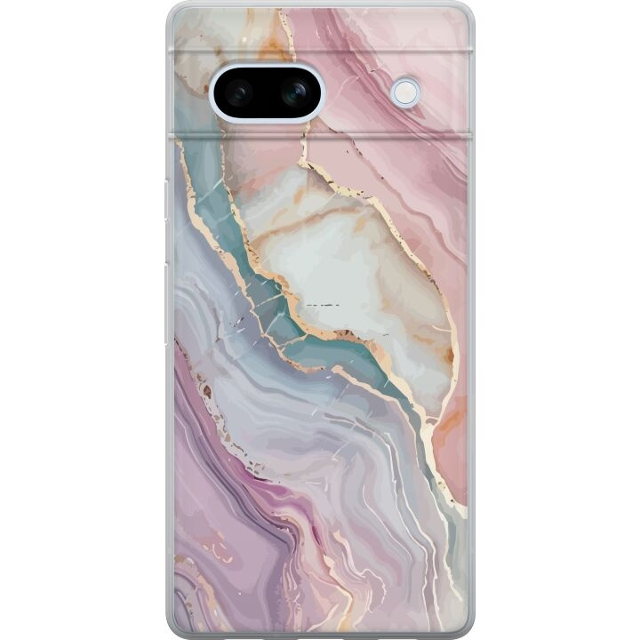 Mobile case for Google Pixel 7a with Marble design in the group SMARTPHONE & TABLETS / Phone cases / Google at TP E-commerce Nordic AB (A52263)