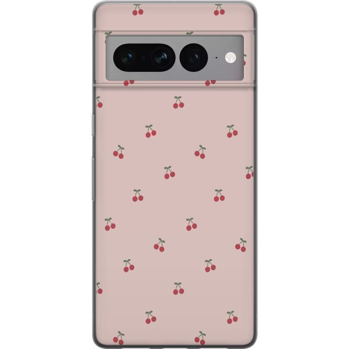 Mobile case for Google Pixel 7 Pro with Cherry design in the group SMARTPHONE & TABLETS / Phone cases / Google at TP E-commerce Nordic AB (A52275)