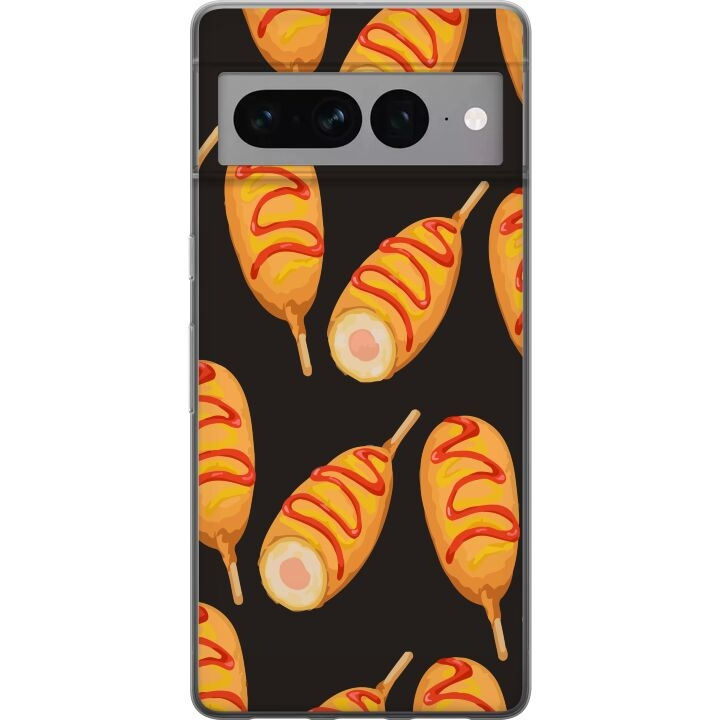 Mobile case for Google Pixel 7 Pro with Chicken drumstick design in the group SMARTPHONE & TABLETS / Phone cases / Google at TP E-commerce Nordic AB (A52277)