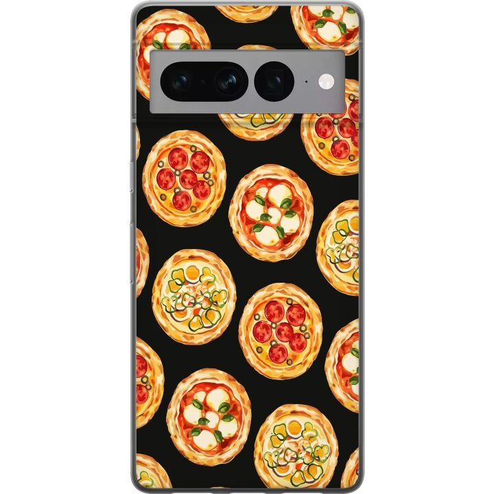 Mobile case for Google Pixel 7 Pro with Pizza design in the group SMARTPHONE & TABLETS / Phone cases / Google at TP E-commerce Nordic AB (A52281)