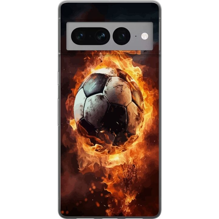 Mobile case for Google Pixel 7 Pro with Football design in the group SMARTPHONE & TABLETS / Phone cases / Google at TP E-commerce Nordic AB (A52289)