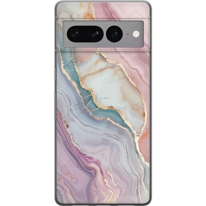 Mobile case for Google Pixel 7 Pro with Marble design in the group SMARTPHONE & TABLETS / Phone cases / Google at TP E-commerce Nordic AB (A52290)