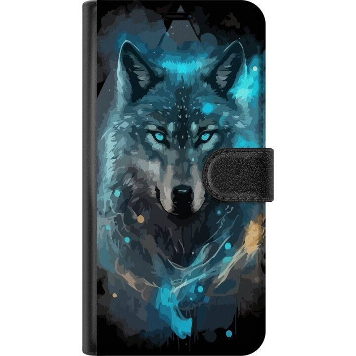 Wallet case for Google Pixel 8 with Wolf design in the group SMARTPHONE & TABLETS / Phone cases / Google at TP E-commerce Nordic AB (A52300)