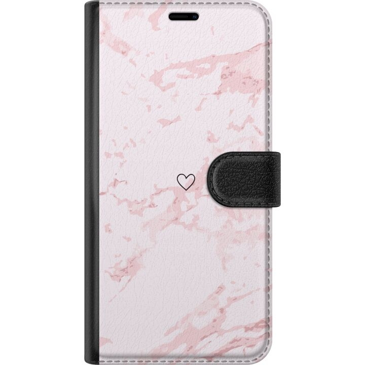 Wallet case for Google Pixel 8 with Pink Heart design in the group SMARTPHONE & TABLETS / Phone cases / Google at TP E-commerce Nordic AB (A52318)