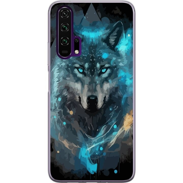 Mobile case for Honor 20 Pro with Wolf design in the group SMARTPHONE & TABLETS / Phone cases / Huawei/Honor at TP E-commerce Nordic AB (A52381)