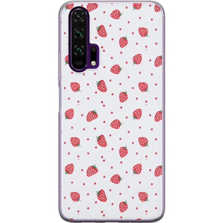 Mobile case for Honor 20 Pro with Strawberries design in the group SMARTPHONE & TABLETS / Phone cases / Huawei/Honor at TP E-commerce Nordic AB (A52393)