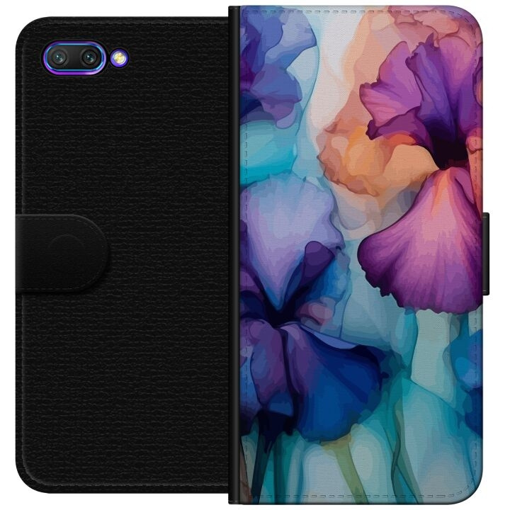 Wallet case for Honor 10 with Magical flowers design in the group SMARTPHONE & TABLETS / Phone cases / Huawei/Honor at TP E-commerce Nordic AB (A52568)