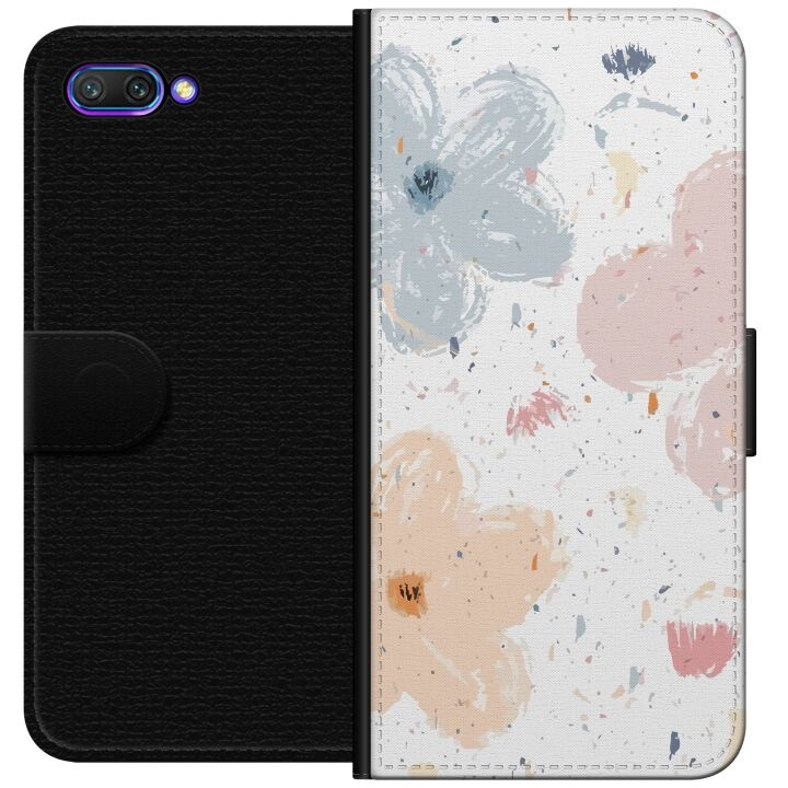 Wallet case for Honor 10 with Flowers design in the group SMARTPHONE & TABLETS / Phone cases / Huawei/Honor at TP E-commerce Nordic AB (A52577)