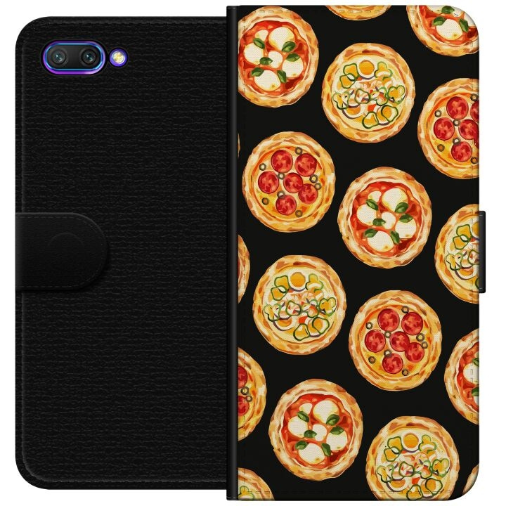 Wallet case for Honor 10 with Pizza design in the group SMARTPHONE & TABLETS / Phone cases / Huawei/Honor at TP E-commerce Nordic AB (A52578)