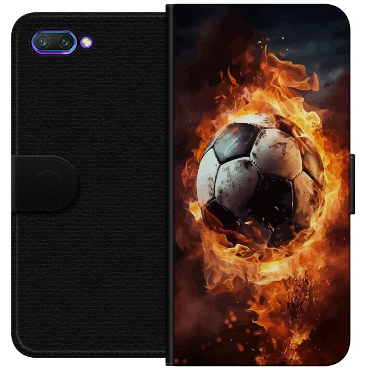 Wallet case for Honor 10 with Football design in the group SMARTPHONE & TABLETS / Phone cases / Huawei/Honor at TP E-commerce Nordic AB (A52586)