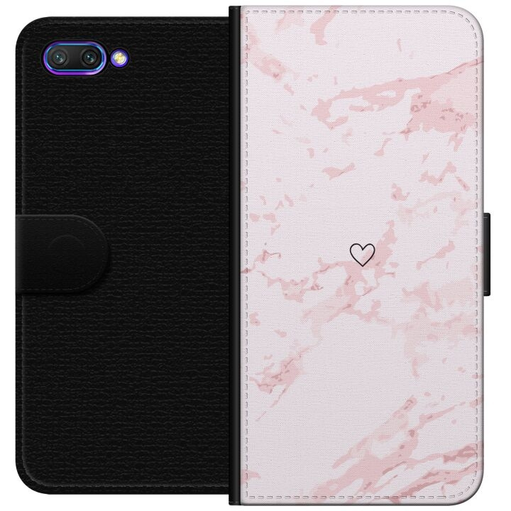 Wallet case for Honor 10 with Pink Heart design in the group SMARTPHONE & TABLETS / Phone cases / Huawei/Honor at TP E-commerce Nordic AB (A52588)