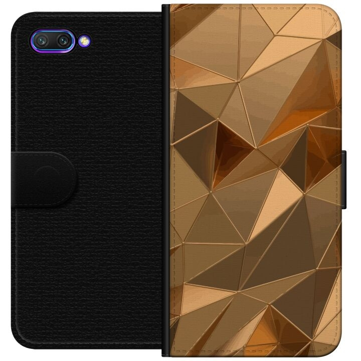 Wallet case for Honor 10 with 3D Gold design in the group SMARTPHONE & TABLETS / Phone cases / Huawei/Honor at TP E-commerce Nordic AB (A52589)