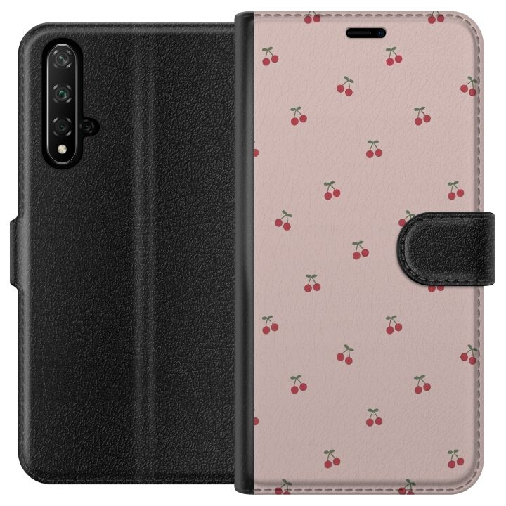 Wallet case for Honor 20 with Cherry design in the group SMARTPHONE & TABLETS / Phone cases / Huawei/Honor at TP E-commerce Nordic AB (A52599)