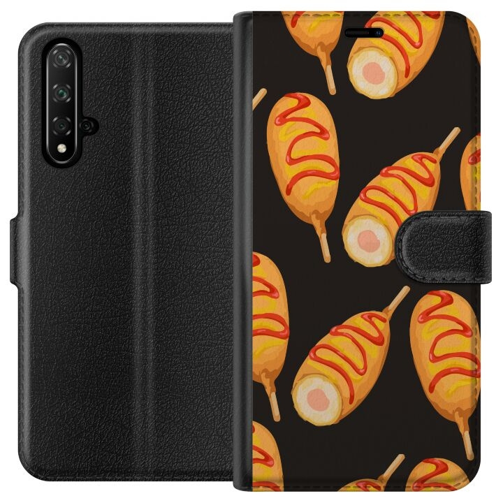 Wallet case for Honor 20 with Chicken drumstick design in the group SMARTPHONE & TABLETS / Phone cases / Huawei/Honor at TP E-commerce Nordic AB (A52601)