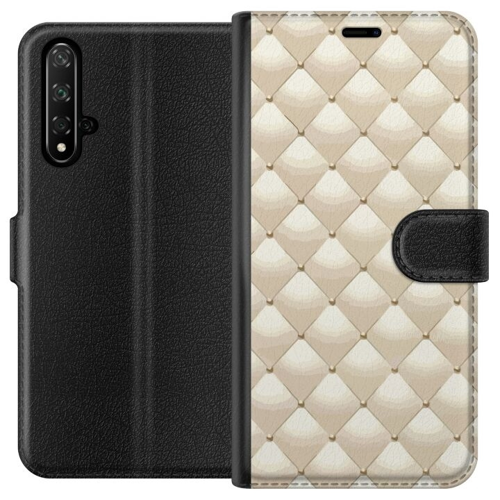 Wallet case for Honor 20 with Gold shine design in the group SMARTPHONE & TABLETS / Phone cases / Huawei/Honor at TP E-commerce Nordic AB (A52618)