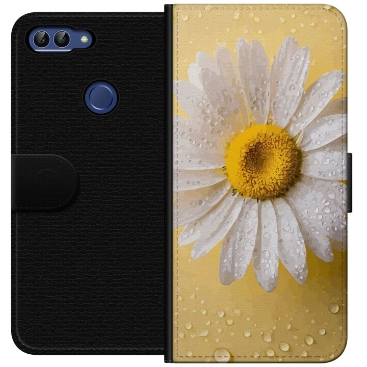 Wallet case for Huawei P smart with Porslinsblomma design in the group SMARTPHONE & TABLETS / Phone cases / Huawei/Honor at TP E-commerce Nordic AB (A52619)