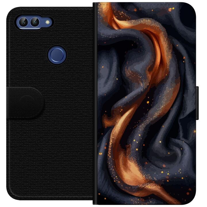 Wallet case for Huawei P smart with Fiery silk design in the group SMARTPHONE & TABLETS / Phone cases / Huawei/Honor at TP E-commerce Nordic AB (A52620)