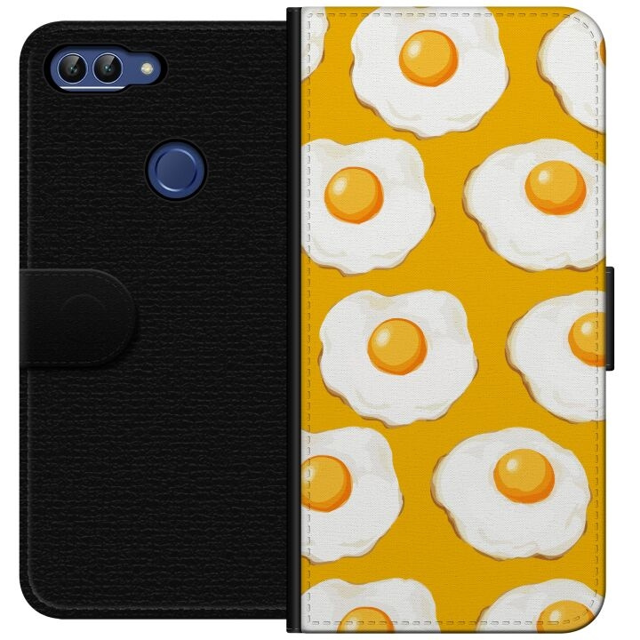 Wallet case for Huawei P smart with Fried egg design in the group SMARTPHONE & TABLETS / Phone cases / Huawei/Honor at TP E-commerce Nordic AB (A52621)