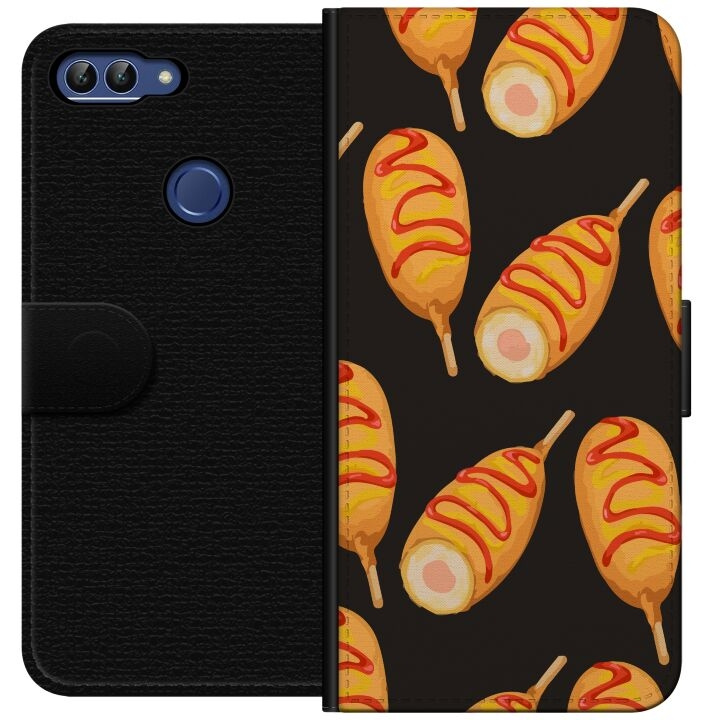 Wallet case for Huawei P smart with Chicken drumstick design in the group SMARTPHONE & TABLETS / Phone cases / Huawei/Honor at TP E-commerce Nordic AB (A52628)