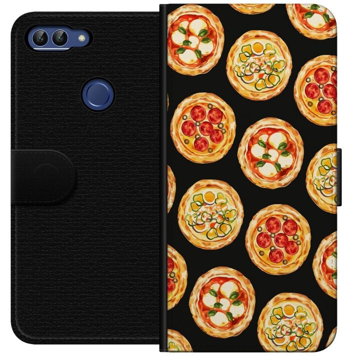 Wallet case for Huawei P smart with Pizza design in the group SMARTPHONE & TABLETS / Phone cases / Huawei/Honor at TP E-commerce Nordic AB (A52632)