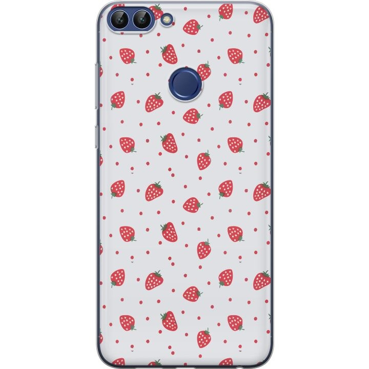 Mobile case for Huawei P smart with Strawberries design in the group SMARTPHONE & TABLETS / Phone cases / Huawei/Honor at TP E-commerce Nordic AB (A52663)