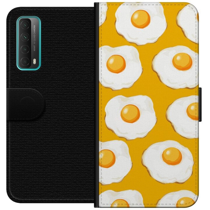 Wallet case for Huawei P smart 2021 with Fried egg design in the group SMARTPHONE & TABLETS / Phone cases / Huawei/Honor at TP E-commerce Nordic AB (A52675)