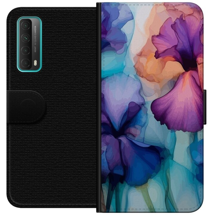 Wallet case for Huawei P smart 2021 with Magical flowers design in the group SMARTPHONE & TABLETS / Phone cases / Huawei/Honor at TP E-commerce Nordic AB (A52676)