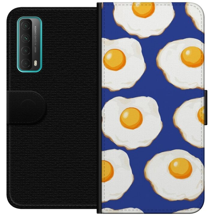 Wallet case for Huawei P smart 2021 with Fried eggs design in the group SMARTPHONE & TABLETS / Phone cases / Huawei/Honor at TP E-commerce Nordic AB (A52679)