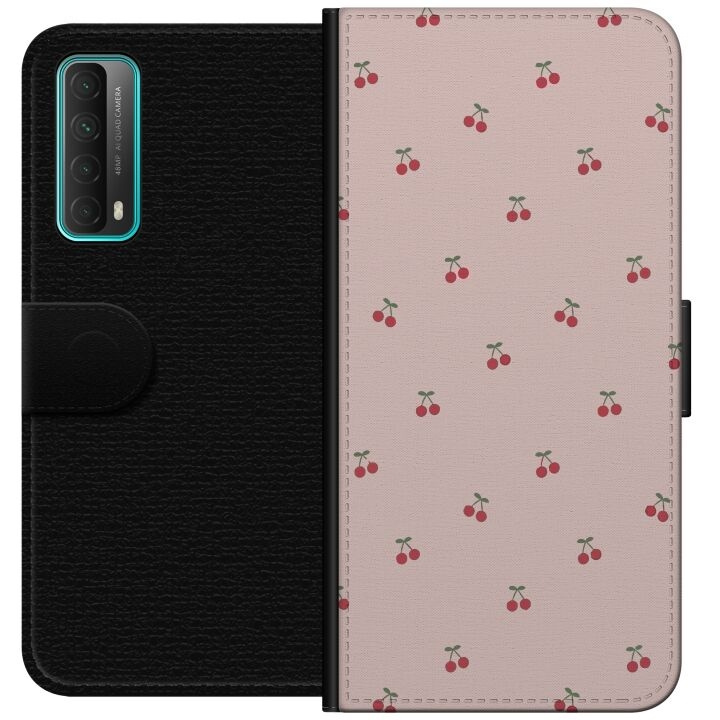 Wallet case for Huawei P smart 2021 with Cherry design in the group SMARTPHONE & TABLETS / Phone cases / Huawei/Honor at TP E-commerce Nordic AB (A52680)