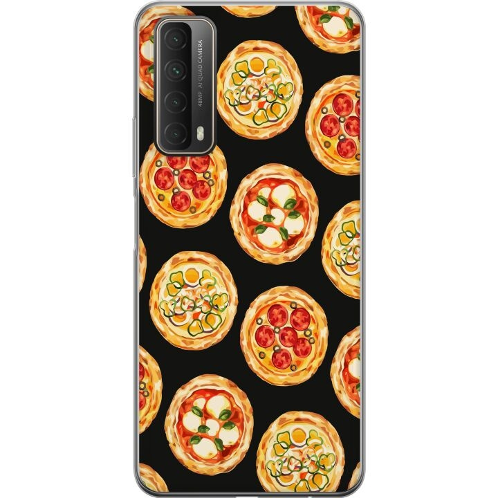 Mobile case for Huawei P smart 2021 with Pizza design in the group SMARTPHONE & TABLETS / Phone cases / Huawei/Honor at TP E-commerce Nordic AB (A52713)