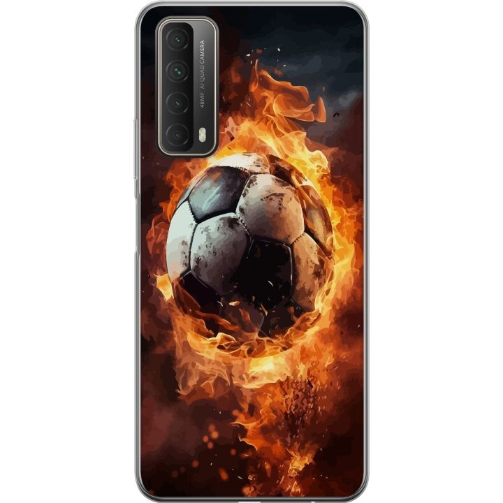 Mobile case for Huawei P smart 2021 with Football design in the group SMARTPHONE & TABLETS / Phone cases / Huawei/Honor at TP E-commerce Nordic AB (A52721)