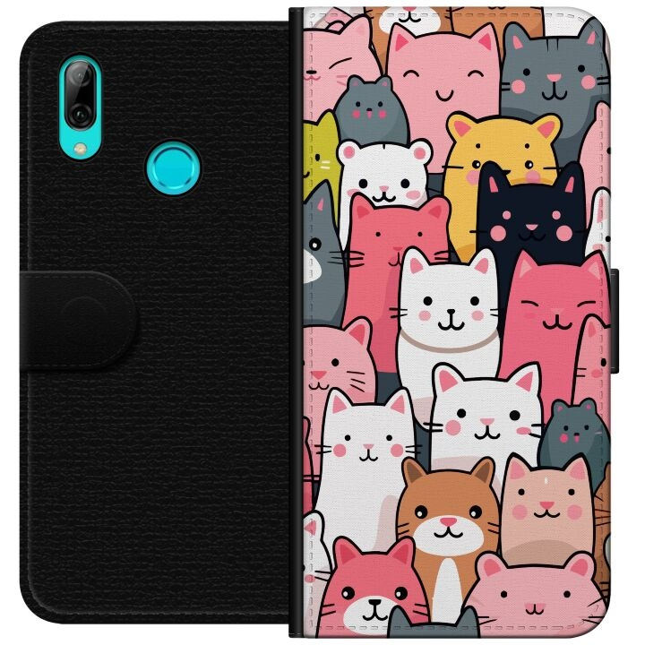 Wallet case for Huawei P smart 2019 with Cat pattern design in the group SMARTPHONE & TABLETS / Phone cases / Huawei/Honor at TP E-commerce Nordic AB (A52735)