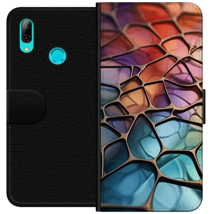 Wallet case for Huawei P smart 2019 with Metallic pattern design in the group SMARTPHONE & TABLETS / Phone cases / Huawei/Honor at TP E-commerce Nordic AB (A52737)