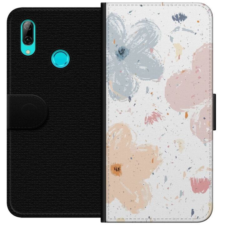 Wallet case for Huawei P smart 2019 with Flowers design in the group SMARTPHONE & TABLETS / Phone cases / Huawei/Honor at TP E-commerce Nordic AB (A52739)