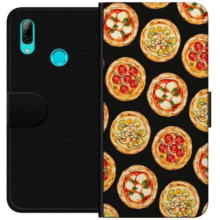 Wallet case for Huawei P smart 2019 with Pizza design in the group SMARTPHONE & TABLETS / Phone cases / Huawei/Honor at TP E-commerce Nordic AB (A52740)